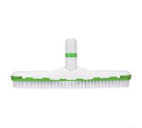 Minflora Cepillo de piscina de 18 pulgadas, limpiador de fondo con ruedas y pared con mango ABS, herramienta de limpieza de piscina para mantenimiento rutinario
