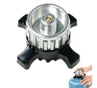 MINGBOLIN Adaptador de cartucho de gas compatible con Campingaz CV Easy Clic a EN417 válvula de rosca, adaptador de gas de latón y aleación de metal, conexión hermética para cocinas de camping y