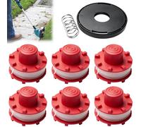 MINGJAY Bobina de Hilo de Repuesto,6 Piezas Bobina de Línea de Repuesto 8mx2mm,Compatible con desbrozadora Einhell GE-CT 36/30 Li E,GE-CT 36/33 LI E,AGILLO 36/255 BL,AGILLO 18/200