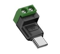 MINGLEA Enchufe sin soldadura, 5 V, terminales, bloque de conexión rápida, cabezal de carga verde, conector de carga duradero