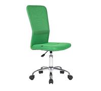 Mingone Silla de Oficina de Malla Transpirable Silla de Escritorio Ergonómica Silla Giratoria sin Brazos con Ruedas, hasta 120KG, Verde
