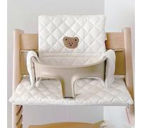 MINGZE Stokke Silla de Comedor para Niños, Cojín para trona Stokke Antideslizantes de Algodón, Cojín para Asiento de Bebé Funda de Repuesto, Suave y Extraíble Cojin Trona con Bolsa