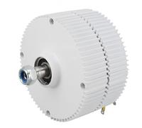 mingzhe Alternador de Imán Permanente Trifásico de 24 V Generador CA Doble Eje para Turbinas Eólicas Verticales u Horizontales con Tamaño Compacto Fácil Instalación (400W)