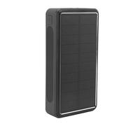 Mingzhe Banco de Energía Solar Cargador Portátil Cargador Solar 50000 MAh Paquete de Batería USB Aleación Aluminio [Marcador posición] con Luz LED Carga Rápida QC para (Negra)