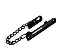 mingzhe Cerradura de Cadena de Puerta Acero Inoxidable, Guardia Seguridad para Hotel en Casa, con Función Antirrobo para Puerta Metal Madera (Negra)