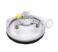 mingzhe Cubierta Antipolvo ABS Transparente para Amoladora Angular, con Cepillo Suave y Protector Extraíble para Amoladoras de 4-5 Pulgadas, Cubierta Antipolvo Molienda en Seco