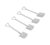 mingzhe Cuchara de Pala de Acero Inoxidable, Cuchara para Helado, Reutilizable Calidad Alimentaria, 6,1 Pulgadas con Diseño Innovador para Agitar café y Postre (Pala Cuadrada 4)