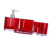 mingzhe Juego de Accesorios de Baño Acrílicos con Superficie Rayada Alto Brillo para Baño Principal, Invitados, Decoración del Hogar