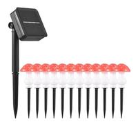 mingzhe Luces Solares en Forma de Hongo, Paquete de 8 Luces LED para