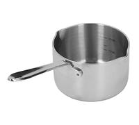 mingzhe Mini Olla de Acero Inoxidable de 300ml para Derretir Leche Caliente, Mantequilla, Queso con Dos Boquillas para Estufa Eléctrica Gas Inducción