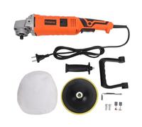 Mingzhe Pulidora de Coche Pulidora de Búfer 1580 W Máquina 1580 W 7 Velocidades 500-3300 RPM 150 Mm 2 Manijas Extraíbles Bajo Ruido para Piso Automóvil Muebles (Enchufe europeo 220v)
