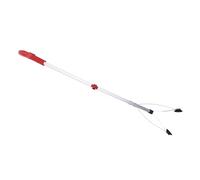 mingzhe Recogedor de Basura Plegable, Construcción de Aleación Aluminio Que Se Extiende 31,5 Pulgadas para Limpieza Jardín con Abrazadera Bloqueable (Rojo)