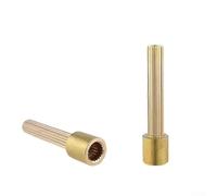 Minhe Funda de núcleo de válvula extendida en cobre, barra de extensión de grifo de 20 dientes para un rendimiento sin fugas para válvulas de grifo de ducha estándar que soportan un funcionamiento