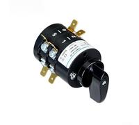 Minhe HZ5B Interruptor Rotativo, 20A 3 Posiciones 2 Secciones, Interruptor Combinado, Material Retardante de Llama, para Control Eléctrico de Máquina de Soldadura