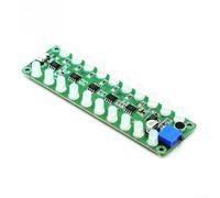 Minhe Medidor de nivel de sonido LED activado por voz, audio de sensibilidad ajustable para indicador SPECTRUM, módulo de luz RGB para proyectos de música DIY (LED azul)