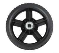 Minhe Ruedas delanteras y traseras para cortacésped de 17 cm y 20 mm, juego de repuesto para suelo consistente para contacto y control (rueda trasera de 20 mm)