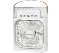 Mini Aire Acondicionado Portátil 600 Ml 3 Velocidades 5 Orificios de Nebulización 3 Ventiladores Puerto USB Aire Acondicionado Portátil Y Silencioso Para Habitaciones Apartamentos 26*21*9cm