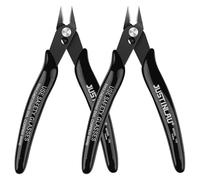 Mini alicates de corte de nariz, cortador de Cable Eléctrico, tijeras laterales de Metal, alicates al ras, herramienta duradera y práctica, 2 uds. Rojo