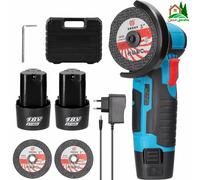 Mini Amoladora Angular 18V Linea Hd | 2 Baterías, 2 discos, cargador y estuche. Mini Radial.
