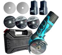 Mini Amoladora Angular, Batería Mini Flex de 16,8 V, 28000 rpm/76 mm, Profesional mini Amoladora Angular con Batería, Juego Adecuado para Cortar Pulir