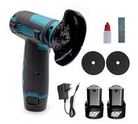 Mini amoladora con maletín, Flex, inalámbrica, 12V, 76MM, 19500RPM, Mini amoladora de batería doble, para corte, poda, angular, protección de disco, corte perfecto