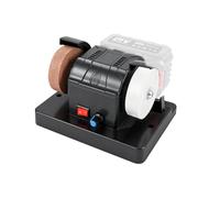 Mini amoladora de banco inalámbrica compatible con batería Makita de 18 V, amoladora con velocidad ajustable de 0 a 7000 rpm con muelas abrasivas de malla 80/120 para metal, madera, cuchillos
