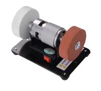 Mini amoladora de banco - Mini silenciosa con rueda de 7 cm 100 W, pequeña pulidora para banco - Para metal, bricolaje, pulido joyas, lijado, modelismo, grabado