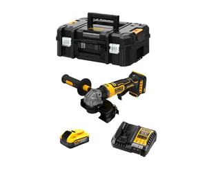 Mini amoladora DeWALT DCG404H1T (1 x 5,0 Ah Powerstack + DCB1104 + TSTAK II)