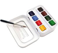 Mini Aquarelle SENNELIER - Caja de metal de 8 half-pans