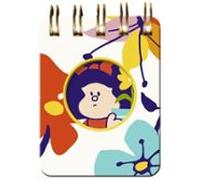 Mini block con espiral Mafalda crema flores