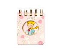 Mini block con espiral Principito con rosas