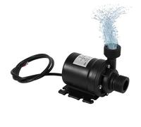Mini bomba de agua, DC 24V 800L/H 5M Bomba de circulación de agua caliente Bomba de agua solar Motor sin escobillas Bomba de agua sumergible