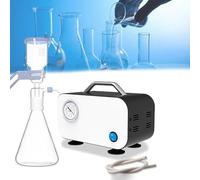 Mini bomba de vacío sin aceite, dispositivo de filtro de succión de laboratorio 24V DC, unidad de extracción de solvente portátil 10L/min, operación continua silenciosa para evaporador rotatorio y hor