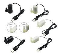 Mini bomba sumergible ultrasilencioso DC 5V USB sin escobillas, tanque de peces hidropónico, proceso de agua circulante, fuente, cascada