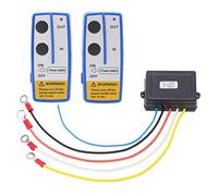 Mini cabrestante inalámbrico de 12 V para coche, control remoto eléctrico, kit de control remoto de cabrestante inalámbrico de 75 pies, alimentado por batería, antena integrada, indicador LED universa