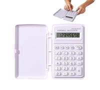 Mini calculadora, dispositivo de cálculo de bolsillo con tapa, pequeñas calculadoras digitales - para profesores, contadores, cajeros, ingenieros, contables, oficina, hogar, negocios, escuela