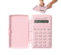 Mini calculadora | Herramienta de cálculo portátil con tapa | Calculadora portátil para niños | para profesores, contadores, contadores, ingenieros, oficina, hogar, negocios, escuela, exámenes