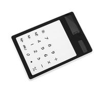 Mini Calculadora Transparente Táctil Negra de Plástico para Oficina