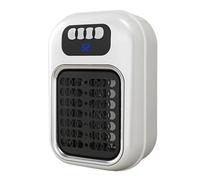 Mini Calefactor Cerámico de Enchufe 400W, Estufa Eléctrica Bajo Consumo | con Pantalla LED, Termostato 15-32°C, Temporizador 12H y Apagado Automático para Dormitorio Oficina Casa