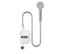 Mini calentador de agua instantáneo eléctrico de 3000W, calentador de agua instantáneo for baño, conjunto de cabezal de ducha