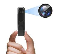 Mini cámara, cámaras de seguridad 1080P portátiles con detección de movimiento para la seguridad de la oficina en casa, grabación continua durante 4 horas
