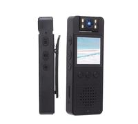 Mini Cámara de Cuerpo Grabadora de Video, Cámara Pequeña Desgastada WiFi Cámara de Cuerpo de Policía con Lente Giratoria de 180 ° y Clip, 1080P HD Cámara de Seguridad Portátil