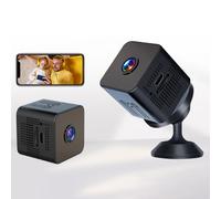 Mini cámara espía 4K Ultra HD, visión nocturna invisible, batería de larga duración compatible con monitoreo continuo, sensor de movimiento