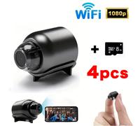Mini cámara HD WiFi 1080P grabadora de vídeo inalámbrica remota casa mascota perro niños monitoreo de seguridad seguridad para batería de Iphone