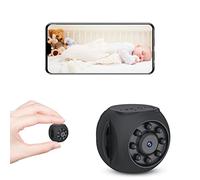 Mini Cámara Oculta WiFi 1080P, Cámara Espía, Mini Cámara de Vídeo USB, Visión Nocturna Infrarroja, Punto de Acceso IP, Reloj en Tiempo Real para Tienda, Oficina, Interior, Exterior