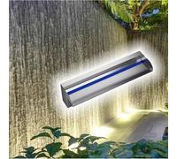 Mini Cascada con vertedero para estanques pequeños y Jardines en contenedores: Ancho Personalizable de 20 a 30 cm, Acero Inoxidable 304 Duradero y Ligero, 145 cm de Largo, fuen