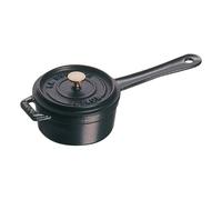Mini cazo para salsas con tapa para cazo, negro O 10 cm Staub