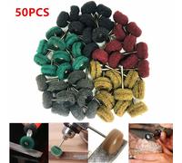Mini cepillo abrasivo de taladro, rueda de pulido de nailon, herramienta manual rotativa Dremel, juego de accesorios, removedor de óxido, 5 uds. black 10pcs