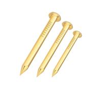 Mini clavos de latón de 1,2/1,5/2/2,8mm de diámetro, cabeza redonda de cobre puro for carpintería/artesanía/joyería(1.5X20X3 50PCS)