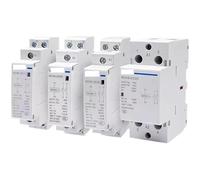 MIni Contactor de CA for el hogar, carril Din, 20A, 25A, 40A, 63A, 1NO, 1NC, 2NO, 2NC, 4NO, 220V, 230V, 400V, 63/22, 63/40, 40/40, 40/22, 2P, 4P(20A 2NC)